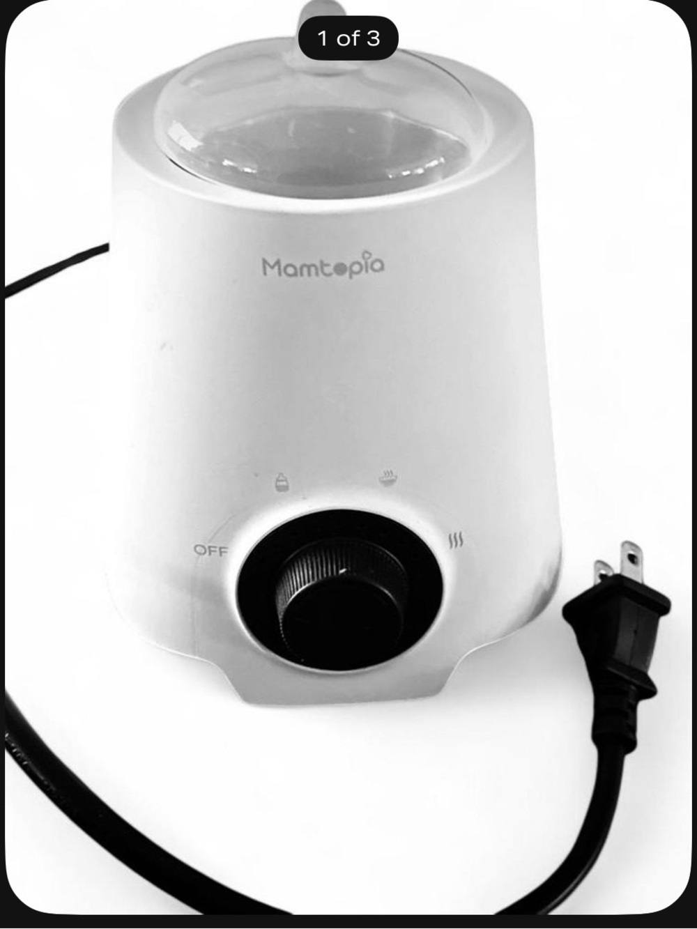 White Electric Bottle Warmer